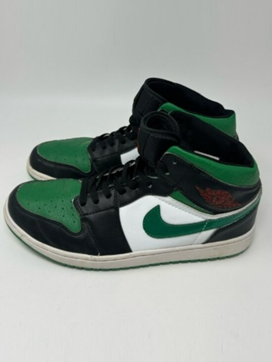 Nike Other - Air Jordan 1 Mid Shoe Black and Green Nike Men's size 10.5